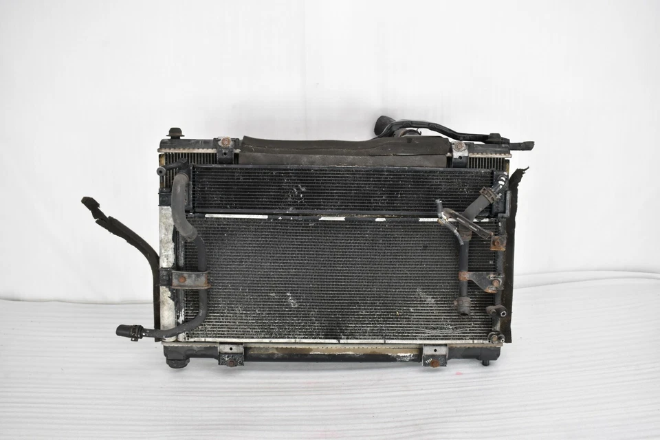 ☑️ 2007-2011 LEXUS GS450 GS450h RADIATOR FAN CONDENSER SET COOLER COOLING OEM - Image 2 of 4