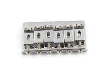 NEW - Non-Tremolo Steel Bridge For Fender Strat - CHROME