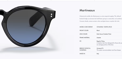 OLIVER PEOPLES Martineaux 49mm OV5450SU in Dk Azure Polar MSRP$642