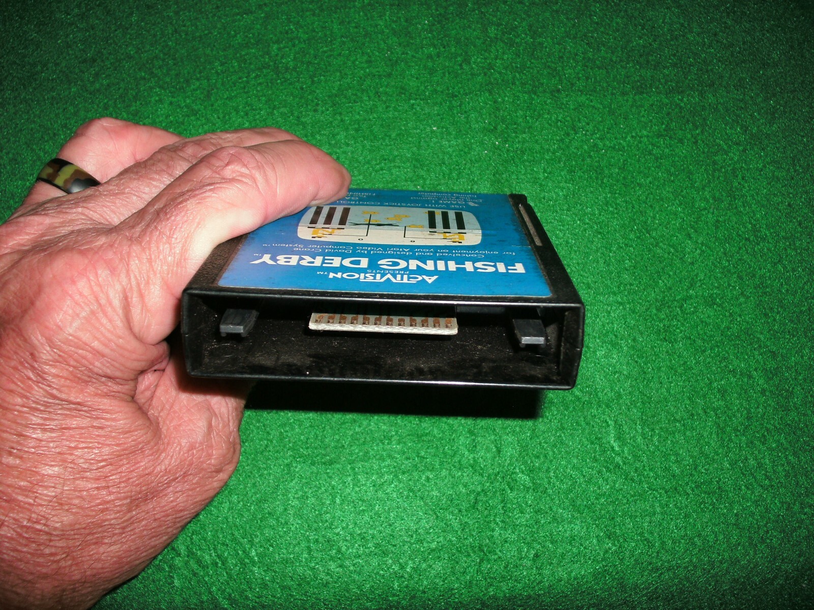 ATARI 2600 FISHING DERBY GAME!! OLD SCHOOL!! IT DOES WORK!! GAME ONLY!!