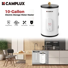Camplux Electric Water Heater 10 Gallon Tank Storage Instant Hot Whole House RV