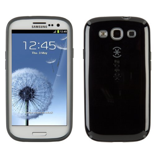 Genuine Speck Candyshell Glossy Black Cell Phone Case for Samsung Galaxy S III - Zdjęcie 1 z 4