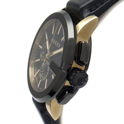 GUCCI YA101203(101.2) G Chrono Men's Size Watch Yellow Gold Color