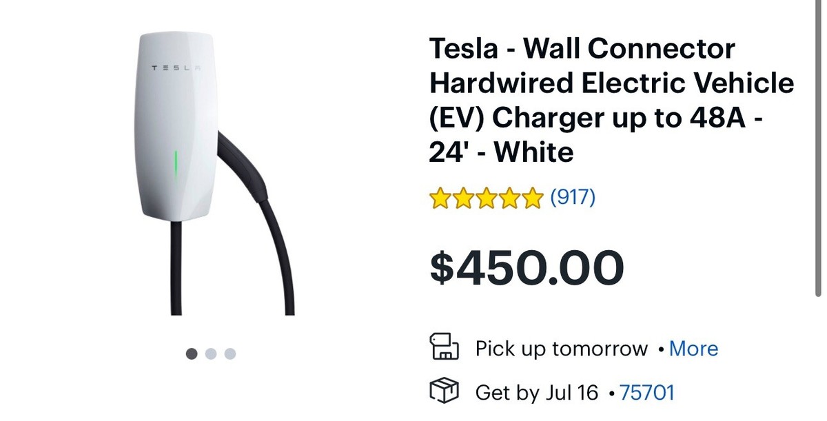 Tesla Charging 18ft Cable 48A Wall Connector Gen 3 Charger