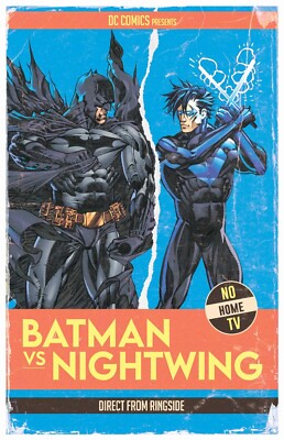 Batman vs Robin #3 Mario Fox Foccillo Fight Poster Variant Cover (G) DC Comics
