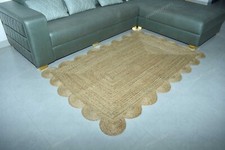 Tappeto in iuta capesante rettangolare fatto a mano area tappeto pavimento/tappetino