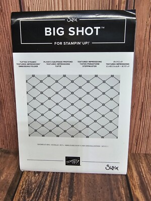 Stampin' Up! TUFTED DYNAMIC Textured impressions Embossing Folder | eBay