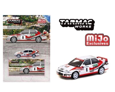 Tarmac Works Mitsubishi Lancer Evolution Rallye Monte-Carlo 1993 1/64