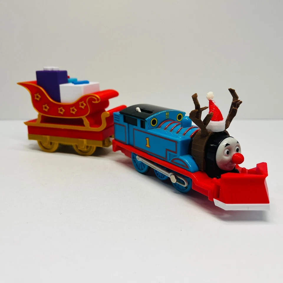 Tren de Navidad Thomas & Friends PERSONALIZADO IMPRESO EN 3D Rudolph & Santa Trackmaster Foto 4 de 4
