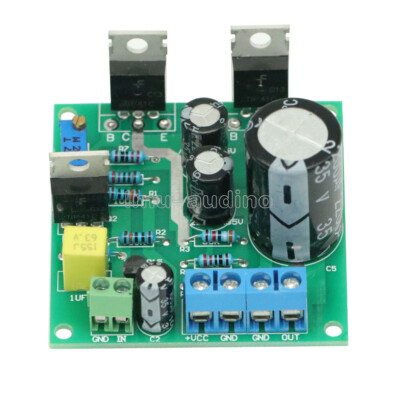 DC 12V-30V 24V Mini 1969 TIP41C 1 CH Pure Class A Amplifier Assemble Board