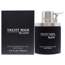Pack of 2 Yacht Man Black by Myrurgia for Men - 3.4 oz EDT Spray
