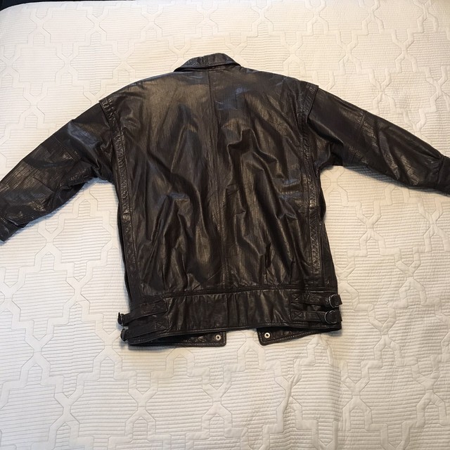 reed sportswear leather jacket vintage