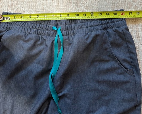 FIGS Set Scrub Donna Taglia Large Heather Denim Catarina Top Zamora Jogger - Foto 13 di 14