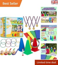 Deluxe Outdoor Play Equipment Kit for Families: 33-Piece Garden Games Set