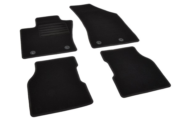 Passgenaue Schwarze Textilmatten Geeignet FüR Jeep Compass Mhev Ab 2017-image