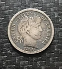 1898-S US 10 cents barber dime silver coin