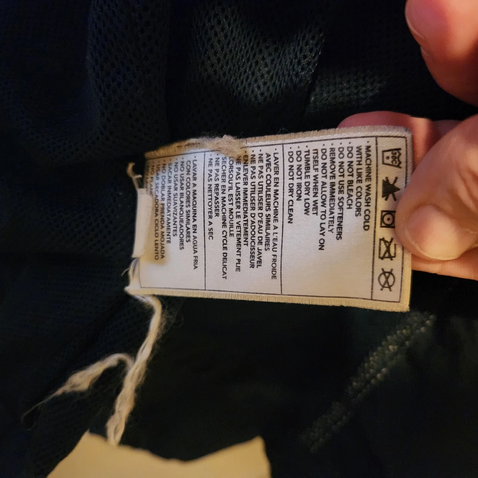 Nike Men's Y2K Blue/White Colorblock VTG Windbreaker Full Zip Pockets Jacket XL - product detail image 10