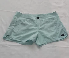 Pelagic Shorts Women’s Sz12 Light Blue Open Seas Hybrid Board Surf Swim Moana 