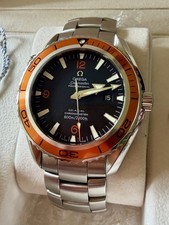 Omega Seamaster Professional Planet Ocean Orange Bezel Watch Plus Ceramic
