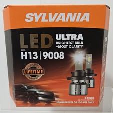 Sylvania H13 9008 Led Ultra Powersports Fog Light Bulbs 6000k Cool White 2 Pack Sylvania H13 9008 Led Ultra Powersports Fog Light Bulbs 6000k Cool White 2 Pack