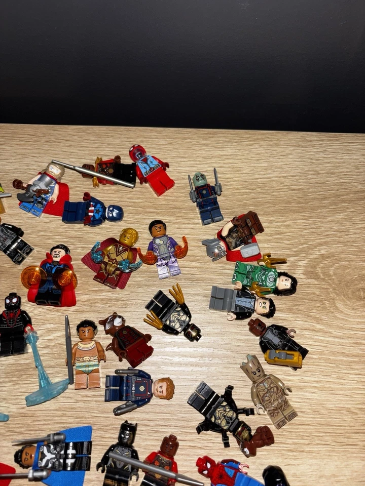 Bulk LEGO Marvel Minifigures 46 Iron-Man Thor Spider-Man Black Panther MCU - image 4 of 4