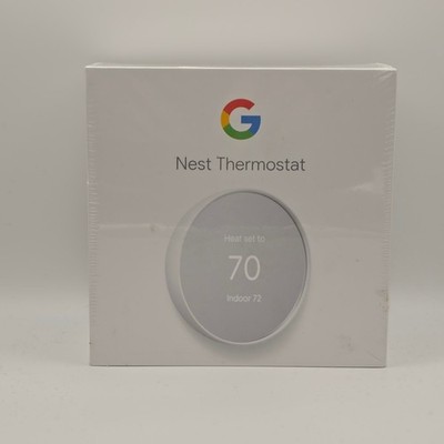 Google Nest Thermostat Smart Programmable Wi-Fi Snow White GA01334-US NEW