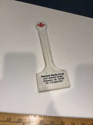 Vtg Shawano Equity Co-Op PROMO Window Ice Scraper Shawano, Wisconsin e1
