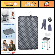 Waterproof Shower Seat Cushion, Slip-Resistant Bathtub Pad, Quick Drying 3D Foam