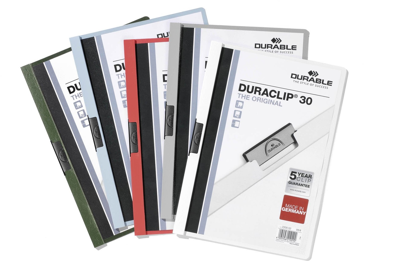 Durable DURAClip 30 A4 Clip Folder Holds Up to 30 Sheets of A4 Paper Robust 13590₽