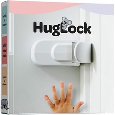 Huglock - The Snap-On Door Lock Kids Can't Reach or Defeat - No Tools or Adhesiv