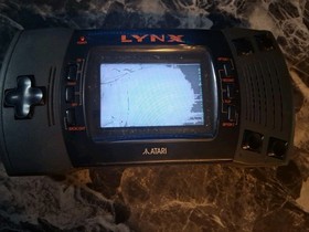 Atari Lynx II Console For Parts Works Smashed Screen W/ Carry Case + Games