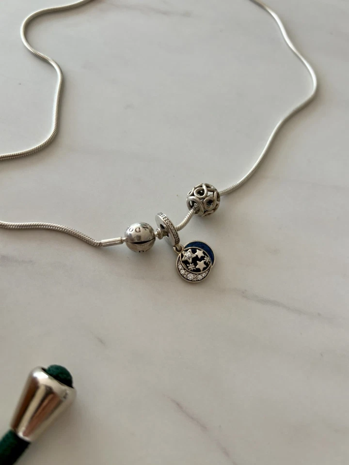 Pandora Moments Schlangen-Gliederhalskette Sterling-Silber 60cm - Bild 2 von 4