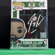 Funko Pop Autografiado Damian Lillard #0 Milwaukee Bucks! Holograma certificado de autenticidad 177