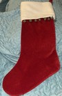 Large Christmas Stocking Polka Dots & Green Tassels Around Top By Winters Edge — photo 5