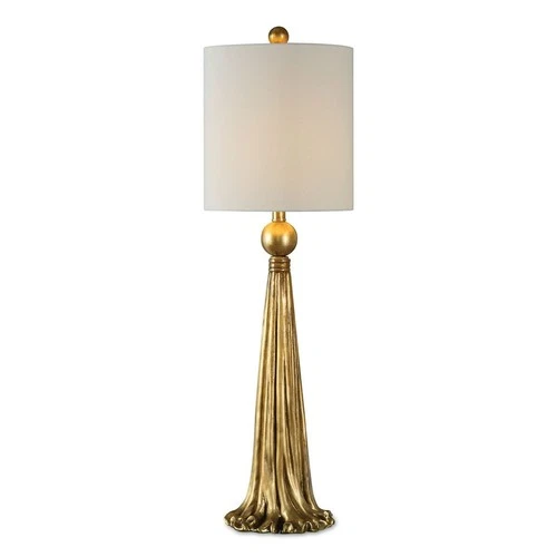 UTTERMOST 29382-1 PARAVANI HEAVILY ANTIQUED METALLIC GOLD BUFFET TABLE LAMP - Picture 3 of 5