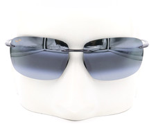 Maui Jim BREAKWALL Gloss Black Sunglasses Gray Lens 422-02 / MJ0422S-001 239