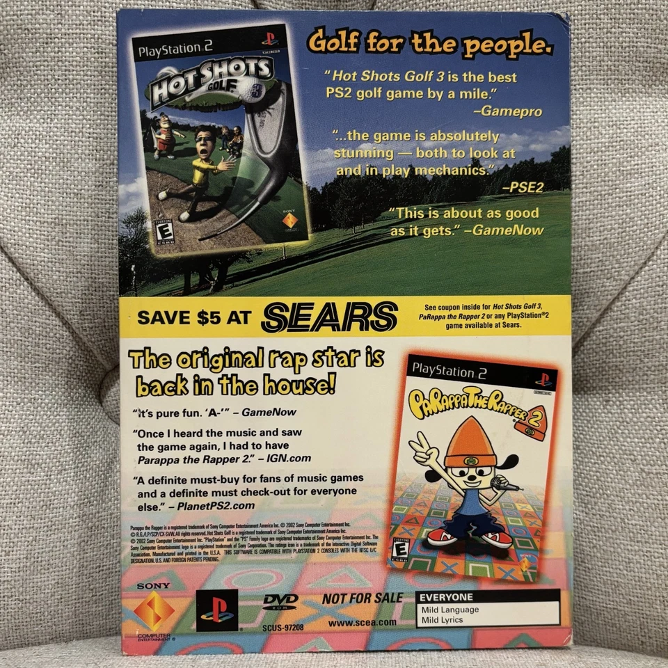 PS2 Hot Shots Golf 3 & Parappa the Rapper 2 Demo Disc - Image 2 of 4