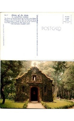 Oldest US Mission Landmark, St. Augustine FL Shrine, SA-17, 1565
