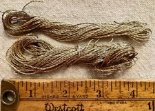 Antique Metallic Heavy  Golden Thread For Use or Display Strong Beautiful !!