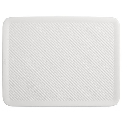 Superio Ribbed Collection Lid for Decorative Plastic Lid-15/22 Liter, White