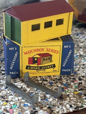 Matchbox A-3 Garage - frühe Metallversion (ohne Slot Variante) - Moko Box