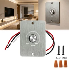 12V PWM Dimmer Switch 120W Max High Side RV Light Dimmer for Boat Camper Truck