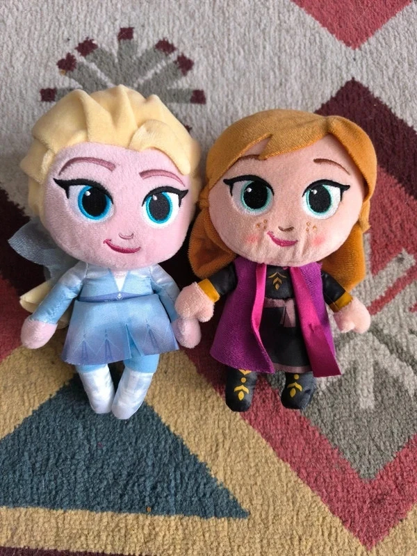 Lot Peluches Anna et Elsa - La Reine des Neiges - Photo 1/1