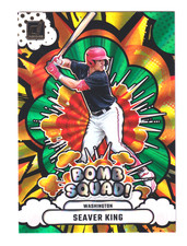 2025 Panini Donruss BOMB SQUAD GREEN LASER #11 SEAVER KING RC Rookie Nationals