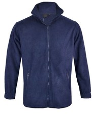 Mens Fleece Jacket Outdoor Warm Thick Fleece Navy M-XXL
