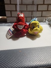 SEBASTIAN  FLOUNDER MINI BEAN BAG PLUSH THE DISNEY STORE NEW W/ TAGS