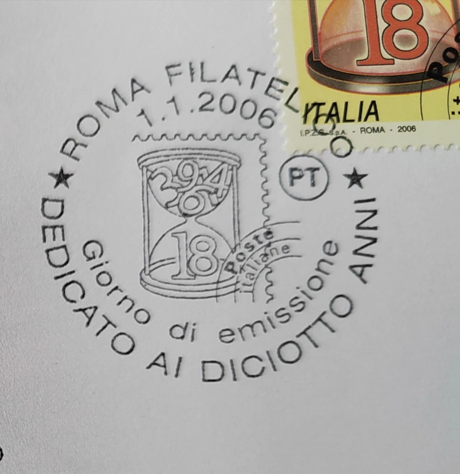 Francoboo diciottenni 2006 rosa busta 1 giorno - Immagine 2 di 3