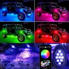 6 /8 Pods RGB LED Rock Light Kit Neon Led Underglow for Truck SUV ATV OffRoad