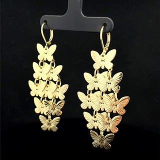 OHRHÄNGER GELBVERGOLDET SCHMUCKJAGD