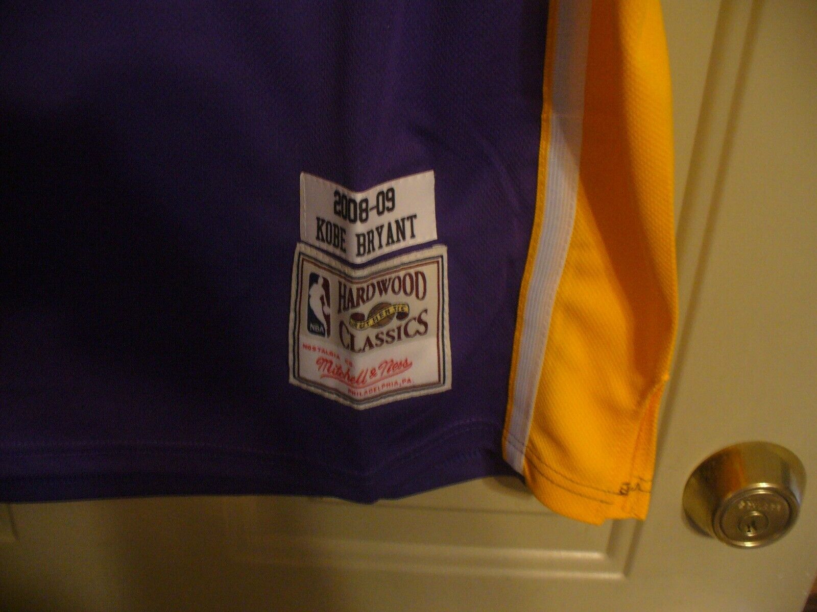 Mitchell & Ness NBA AUTHENTIC JERSEY LOS ANGELES LAKERS 2008-09 KOBE BRYANT  #24 Purple - Purple